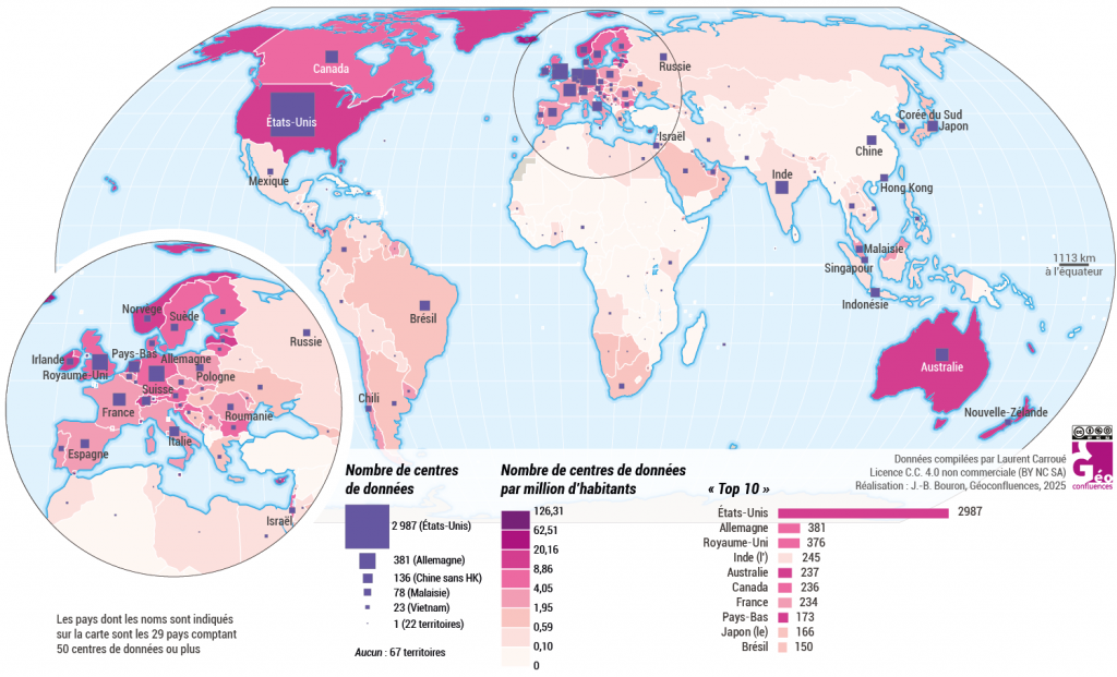 géopolitique de l'intelligence artificielle et centres de données