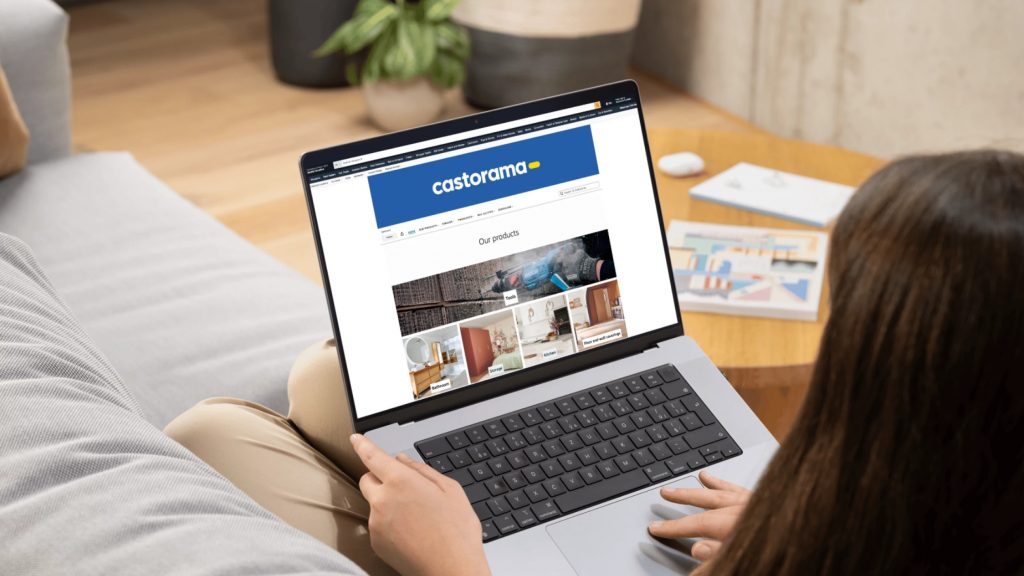 Page boutique Castorama sur Amazon.fr proposant plus de 1 000 références de produits bricolage avec livraison Amazon