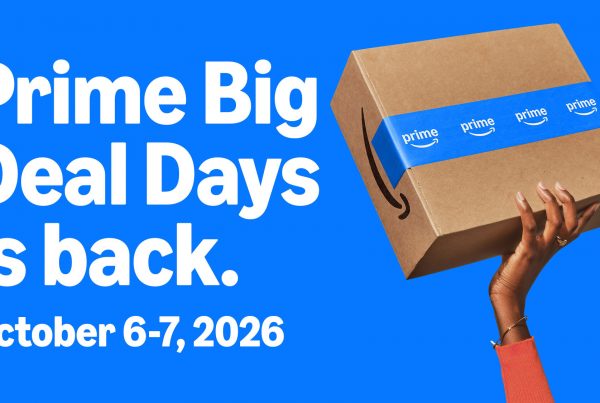 Bannière des Prime Big Deal Days 2026 d'Amazon annonçant 48 heures d'offres exclusives pour les membres Prime les 6 et 7 octobre